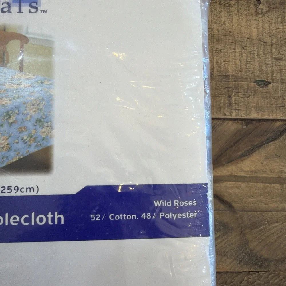 Vintage Home Essentials Fabric Tablecloth Oblong  60x102 